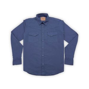 Camisa Caballero Basic Azul Marino