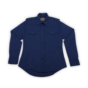 Camisa Dama Basic Azul Marino