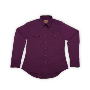Camisa Dama Basic Vino